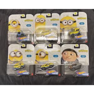 Hot Wheels 2020 Character Cars Minions The Rise of Gru 1/64 Complete Set of 6